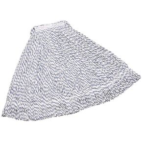 Rubbermaid Commercial Products Wet Mop Head Replacement, 24-Ounce Capacity, 1-Inch Headband, Cotton/Synthetic Industrial Wet Mop for Floor Cleaning Office/School/Stadium/Lobby/Restaurant, Large, White
