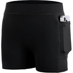 Roadbox 4'' Athletic Girls' Bike Shorts - 1/2 Pack Teen Spandex Volleyball Shorts with Pockets for Gymnastics Running Dance