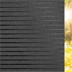 Viseeko Window Tint for Home Window Privacy Film See Out Not in Reflective One Way Window Film UV Sun Heat Blocking Window Film Static Cling for Home Office (Black, 17.5 x 78.7 in) in Kuwait