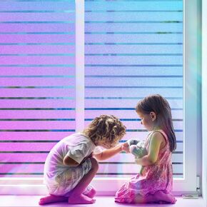 Viseeko Window Tint for Home Window Privacy Film See Out Not in Reflective One Way Window Film UV Sun Heat Blocking Window Film Static Cling for Home Office (Black, 17.5 x 78.7 in)