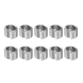 10pcs Wire Thread Inserts M10 x 1.5 1.5D 304 Stainless Steel Helical Coiled Wire Threaded Sleeve