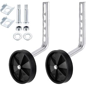 PATIKIL Bike Training Wheels, 1 Pair Bicycle Training Wheel with Mounted Kit with 12 14 16 18 20 Inch Single Speed Bike, Green