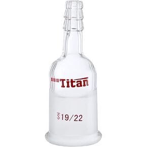 Glass Straight Inlet Adapter with 24/40 Female Joint & 10mm Hose Connection Chemistry Lab Glassware