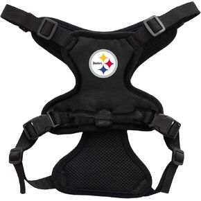 Littlearth Unisex-Adult NFL Pittsburgh Steelers Front Clip Pet Harness, Team Color, X-Large