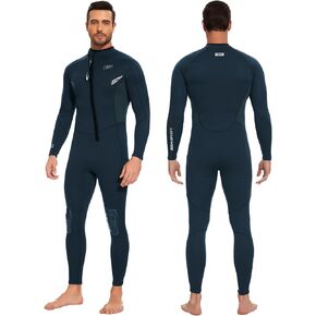Seaskin Wetsuits for Mens Womens 2mm Front Zip Full Body Diving Suits