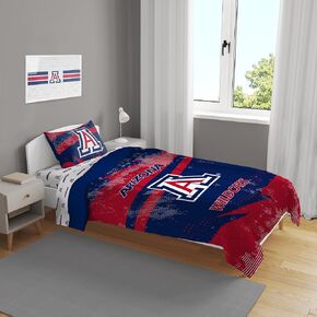 NCAA Slanted Stripe 4 PC Twin Bed in a Bag
