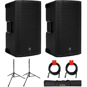 Mackie Thump12A - 1300W 12" Powered Loudspeakers Bundle (Pair) with (2) Steel Speaker Stand and (2) XLR-XLR Cable in Kuwait