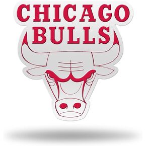 NBA Unisex Team Spirit Magnet Auto Emblemnba Team Spirit Magnet Auto Emblem, Red, White, 6.25 x 4.5 x 0.2