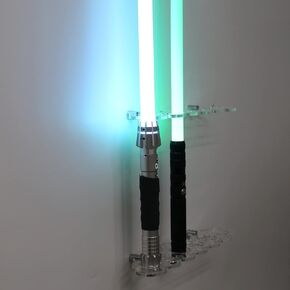 Lightsaber Wall Mount Lightsaber Stand Sword shelf Suitable for Lightsaber Stand Lightsaber Display Swords Light Saber Sword Wall Bracket (Black 4 holes)