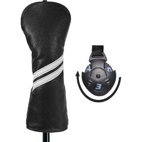 Golf Club Head Covers - 4pcs or 1pc Golf Accessories Club Covers Set for Woods and Driver Fairway Hybrids with Interchangeable Tags
