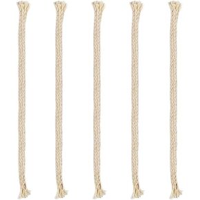 5 Pcs 1/4" Round Oil Lamp Wicks Replacement for Torches, Alcohol Candle Burner, Kerosene Lamp, Oil Lantern (5, 1/4 inch)