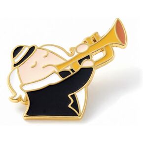 Music Lapel Pin Music Brooch Music Badge for Backpack Clothing Hat Decoration
