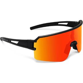 SPOSUNE Polarized Cycling Glasses for Men Women, UV400 Protection Sports Sunglasses for Baseball Running Fishing Riding
