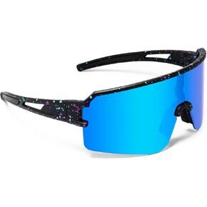 SPOSUNE Polarized Cycling Glasses for Men Women, UV400 Protection Sports Sunglasses for Baseball Running Fishing Riding