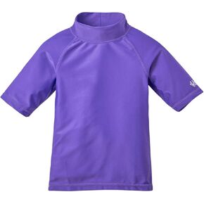 UV SKINZ UPF50+ Girls Short Sleeve Sun & Swim Shirts-Purple-8