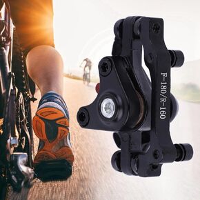 Mountain Bike Disc Brake, F160/R140 Brake Pads, Bicycle Brake Device Mechanical Bike Pulling Disc Brake Front Rear Disc Brake Bb8