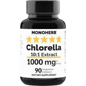 Chlorella Extract 1000 mg - 90 Vegetarian Capsules