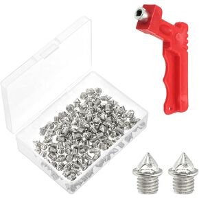 PATIKIL Steel Track Spikes Sports Shoes Spikes Replacement Accessories with Spike Wrench for Long Jumping Running