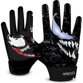 Sticky Football Receiver Gloves Silicone Grip Youth & Adult Sizes