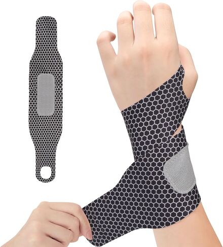 2pcs Carpal Tunnel Wrist Brace, Ultra Thin Wrist Brace for Right and Left Hands, Adjustable Tendonitis Wrist Support Brace for Pain Relief (Black) in Saudi Arabia