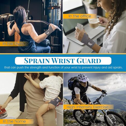 2pcs Carpal Tunnel Wrist Brace, Ultra Thin Wrist Brace for Right and Left Hands, Adjustable Tendonitis Wrist Support Brace for Pain Relief (Black) in Saudi Arabia