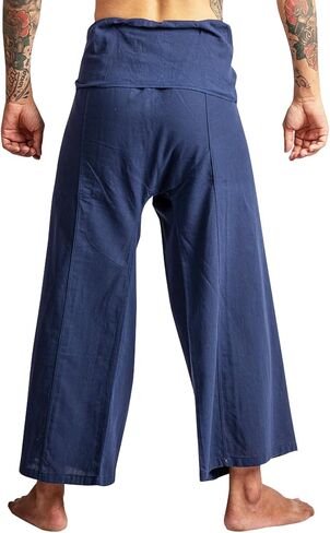 LannaPremium Thai Fisherman Pants - Hakama Pants Adjustable & Stylish for Yoga, Meditation, Dance, Martial Arts & More in Kuwait