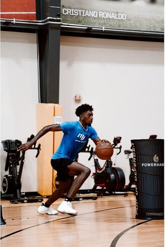 POWERHANDZ Pop Up Defender- Portable and Collapsible Sports Training Equipment for Basketball, Football and Soccer with Built-In Storage in Saudi Arabia