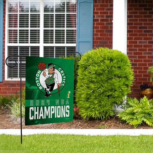 Rico Industries NBA Basketball Boston Celtics 2024 NBA Champions 13" x 18" Double Sided Garden Flag in Saudi Arabia