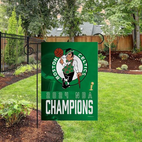 Rico Industries NBA Basketball Boston Celtics 2024 NBA Champions 13" x 18" Double Sided Garden Flag in Saudi Arabia