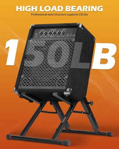 STRICH Folding Guitar Amplifier Stand,High Profile Guitar Combo Speaker Stand, Amp Stand Tilt Back,Fully Collapsible,Black,SAT-03 in Saudi Arabia