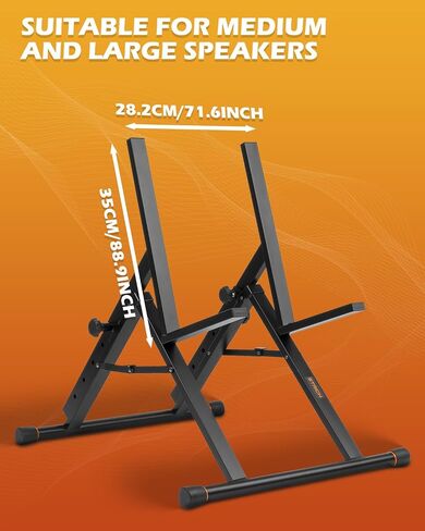 STRICH Folding Guitar Amplifier Stand,High Profile Guitar Combo Speaker Stand, Amp Stand Tilt Back,Fully Collapsible,Black,SAT-03 in Saudi Arabia
