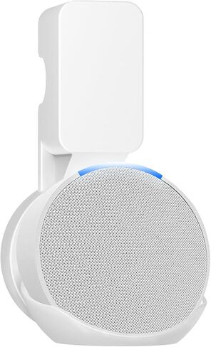 حامل تثبيت على الحائط متوافق مع حامل التثبيت على الحائط Ech0 P0p، Ech0 pop مع تخزين مخفي لإدارة الكابلات بدون براغي (أبيض) in Kuwait