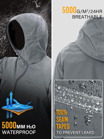 Men’s Pullover Rain Jacket with Hood Lightweight Waterproof Packable,for Golf Hiking traveling,cycling in Saudi Arabia