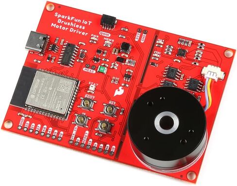 برنامج تشغيل محرك SparkFun IoT بدون فرش (ESP32 WROOM، TMC6300) محرك محرك ثلاثي الطور مع ما يصل إلى 2A (1.4ARMS) مستشعر تأثير القاعة TMAG5273 ومستشعر التيار INA240A1، الأبعاد: (بوصة) 2.40 × 3.35 in Saudi Arabia