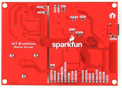 برنامج تشغيل محرك SparkFun IoT بدون فرش (ESP32 WROOM، TMC6300) محرك محرك ثلاثي الطور مع ما يصل إلى 2A (1.4ARMS) مستشعر تأثير القاعة TMAG5273 ومستشعر التيار INA240A1، الأبعاد: (بوصة) 2.40 × 3.35 in Saudi Arabia