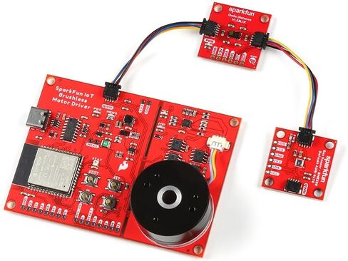 برنامج تشغيل محرك SparkFun IoT بدون فرش (ESP32 WROOM، TMC6300) محرك محرك ثلاثي الطور مع ما يصل إلى 2A (1.4ARMS) مستشعر تأثير القاعة TMAG5273 ومستشعر التيار INA240A1، الأبعاد: (بوصة) 2.40 × 3.35 in Saudi Arabia
