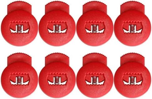 8Pcs Red Glove Locks, Baseball Glove Lace Locks, No More Knots Required, Universal Fit for Baseball and Softball Gloves, Mitt Accessories Baseball Accessories in Saudi Arabia