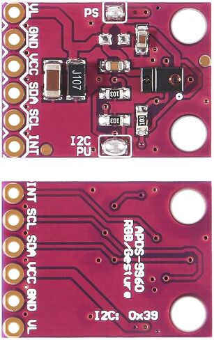 3 قطعة APDS-9960 RGB وحدة استشعار الإيماءات APDS9960 التعرف على إيماءات اليد الاتجاه المتحرك الضوء المحيط وحدة مستشعر القرب RGB وحدة استشعار الحركة بالأشعة تحت الحمراء in Saudi Arabia