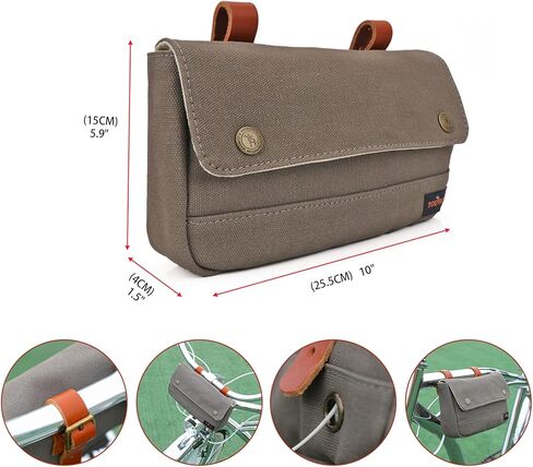 TOURBON خمر قماش الدراجة العديلات دراجة المقود حقيبة in Kuwait