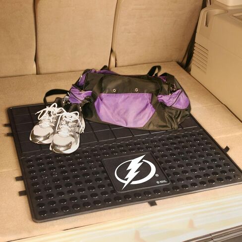 FANMATS 10552 Tampa Bay Lightning 2-Piece Heavy Duty Vinyl Car Mat Set, Front Row Floor Mats, All Weather Protection, Universal Fit, Deep Resevoir Design in Saudi Arabia