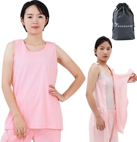 Woman Post Shoulder Surgery Shirts Rehab Shirt,Recovery Tear Away T-shirt,Full Open Shirt Dialysis Chemo Clothing in Saudi Arabia
