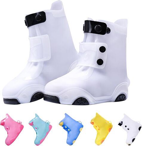 Rain Shoe Covers, Waterproof Shoe Covers for Kids Rain Boot, Non-slip Reusable Galoshes for Boys and Girls in Saudi Arabia