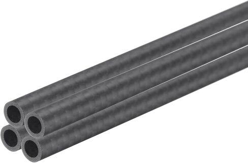MECCANIXITY 1Pcs Carbon Fiber Tube 10 x 12 x 420mm Matte Surface Rod 3K Roll Wrapped Pure Carbon Round Tubing for RC Airplane Multicopter Quadcopter in Saudi Arabia
