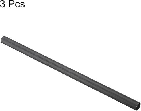 MECCANIXITY 1Pcs Carbon Fiber Tube 10 x 12 x 420mm Matte Surface Rod 3K Roll Wrapped Pure Carbon Round Tubing for RC Airplane Multicopter Quadcopter in Saudi Arabia