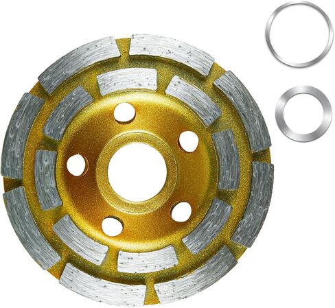 Diamond Concrete Grinding Wheel 4 1/2 inch for Polishing and Cleaning Stone Concrete Surface, Cement, Marble, Rock, Granite, and Thinset Removing, 18 Segment Angle Grinder Wheels Cup 7/8" Arbor Hole in Saudi Arabia