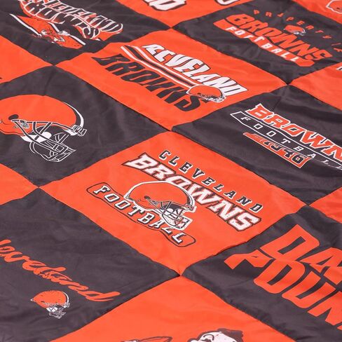 FOCO NFL Unisex-Adult NFL Team Logo 80" x 60" Team Pride Patches Throw Blanket Quilt in Saudi Arabia