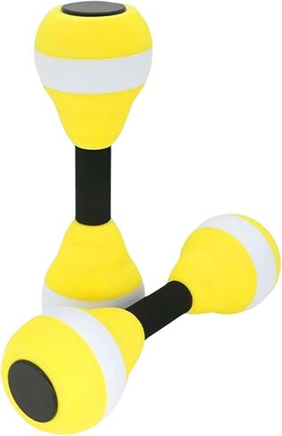 Aquatic Exercise Dumbbells Set of 2, Water Weight Dumbells Aerobic Exercise Foam Dumbbell Pool Resistance, Water Aqua Fitness Barbells Hand Bar Exercises Equipment for Weight Loss,Pink in Saudi Arabia