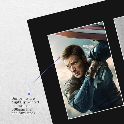 HWC Trading Chris Evans Captain America Presents 16 x 12 inch (A3) Printed Gifts Signed Autograph Picture for Movie Memorabilia Fans - 16" x 12" Framed in Saudi Arabia