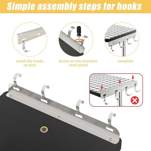 Countertop Organizer Corner Shelves, 3-Tier Adjustable Organizer, Counter Shelf Organizer with Hooks, for Bathroom Counter, Kitchen, Dresser Table, Desktop in Saudi Arabia