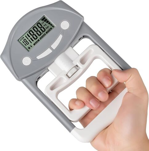 Grip Strength Tester, Hand Grip Dynamometer, Electronic Hand Grip Strength Tester Grip Strengthener Hand Exerciser Meter Digital Hand Grip Training Gauge 220 Lbs / 99 Kgs for Sports, School, Office and Home Use in Saudi Arabia